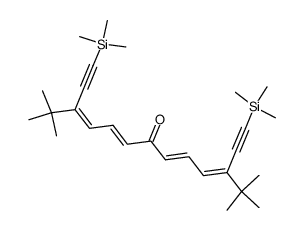 (3Z,5E,8E,10Z)-3,11-di-tert-butyl-1,13-bis(trimethylsilyl)trideca-3,5,8,10-tetraen-1,12-diyn-7-one Structure