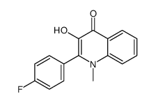 2-(4-fluorophenyl)-3-hydroxy-1-methylquinolin-4-one Structure