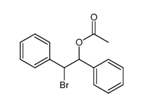 threo-2-Bromo-1,2-diphenylethyl acetate Structure