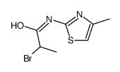 2-溴-n-(4-甲基-1,3-噻唑-2-基)丙酰胺图片