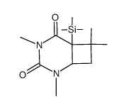 2,4,7,7-Tetramethyl-6-trimethylsilanyl-2,4-diaza-bicyclo[4.2.0]octane-3,5-dione Structure