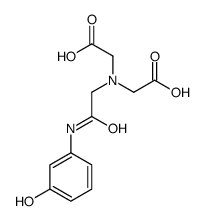 2-[carboxymethyl-[2-(3-hydroxyanilino)-2-oxoethyl]amino]acetic acid结构式