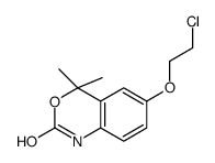 6-(2-chloroethoxy)-4,4-dimethyl-1H-3,1-benzoxazin-2-one Structure