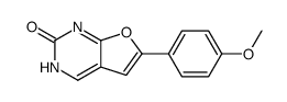 6-(4-methoxyphenyl)-1H-furo[2,3-d]pyrimidin-2-one结构式