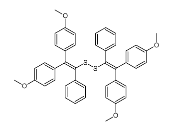 1-[2-[[2,2-bis(4-methoxyphenyl)-1-phenylethenyl]disulfanyl]-1-(4-methoxyphenyl)-2-phenylethenyl]-4-methoxybenzene Structure