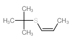 2-methyl-2-[(Z)-prop-1-enyl]sulfanyl-propane结构式