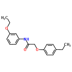 N-(3-Ethoxyphenyl)-2-(4-ethylphenoxy)acetamide结构式