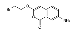 7-amino-3-(2-bromoethoxy)isochromen-1-one Structure