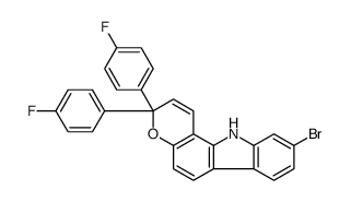 9-bromo-3,3-bis(4-fluorophenyl)-11H-pyrano[3,2-a]carbazole Structure