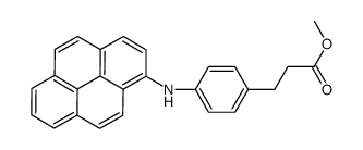 methyl 3-[4-(pyren-1-ylamino)phenyl]propanoate结构式