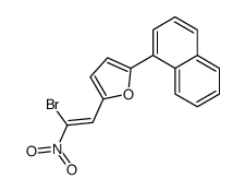 2-(2-bromo-2-nitroethenyl)-5-naphthalen-1-ylfuran结构式