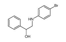 2-(4-Bromoanilino)-1-phenyl-1-ethanol structure