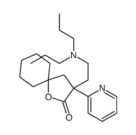 3-[2-(dipropylamino)ethyl]-3-pyridin-2-yl-1-oxaspiro[4.5]decan-2-one Structure