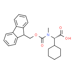 (S)-a-[Fmoc-(甲基)氨基]环己烷乙酸结构式