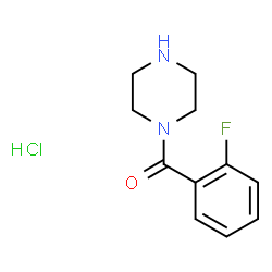 1-(2-fluorobenzoyl)piperazine hydrochloride structure