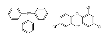 methyltriphenylphosphonium, salt with 5-chloro-2-(2,4-dichlorophenoxy)phenol (1:1) picture