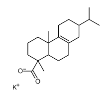 potassium 1,2,3,4,4a,5,6,7,8,9,10,10a-dodecahydro-7-isopropyl-1,4a-dimethylphenanthren-1-carboxylate结构式