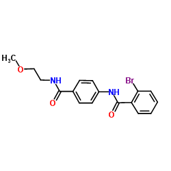 2-Bromo-N-{4-[(2-methoxyethyl)carbamoyl]phenyl}benzamide Structure