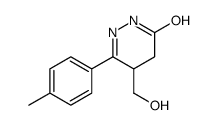 4-(hydroxymethyl)-3-(4-methylphenyl)-4,5-dihydro-1H-pyridazin-6-one结构式