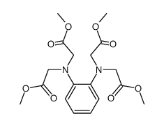 Phenylenediamine-N,N,N',N'-tetraacetic acid tetramethyl ester Structure