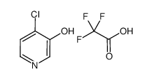 4-chloro-3-hydroxypyridinium trifluoroacetate结构式