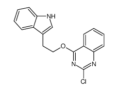 2-chloro-4-[2-(1H-indol-3-yl)ethoxy]quinazoline结构式