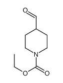 Ethyl 4-formyl-1-piperidinecarboxylate structure