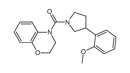 (2,3-Dihydrobenzo[1,4]oxazin-4-yl)[3-(2-methoxyphenyl)pyrrolidin-1-yl]methanone Structure