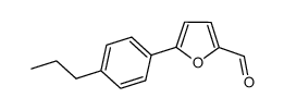 5-(4-propylphenyl)furan-2-carbaldehyde结构式