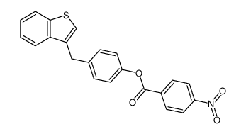 3-<4-(4-Nitrobenzoyloxy)-benzyl>-benzothiophen结构式