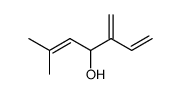 6-methyl-3-methylene-1,5-heptadien-4-ol Structure