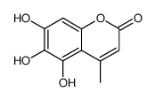 Coumarin, 5,6,7-trihydroxy-4-methyl- (6CI) structure