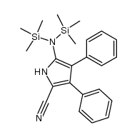 5-[bis(trimethylsilyl)amino]-3,4-diphenyl-1H-pyrrole-2-carbonitrile Structure