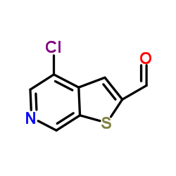 4-Chlorothieno[2,3-c]pyridine-2-carbaldehyde structure