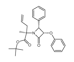 (R)-tert-butyl 2-methyl-2-((3S,4R)-2-oxo-3-phenoxy-4-phenylazetidin-1-yl)pent-4-enoate Structure