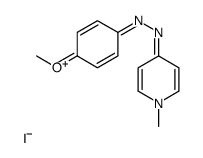 (4-methoxyphenyl)-(1-methylpyridin-1-ium-4-yl)diazene,iodide Structure