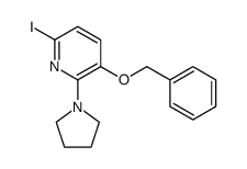 3-(benzyloxy)-6-iodo-2-(pyrrolidin-1-yl)pyridine结构式