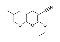 6-ethoxy-2-(2-methylpropoxy)-3,4-dihydro-2H-pyran-5-carbonitrile Structure