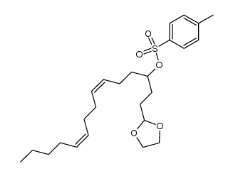 1,1-ethylenedioxy-4-O-tosyloxy-7Z,11Z-hexadecadiene结构式