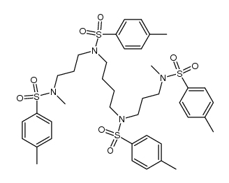 N1,N12-dimethyl-N1,N4,N9,N12-tetratosylspermine Structure