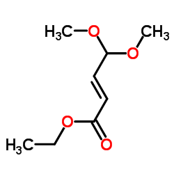 (E)-4,4-二甲氧基-2-丁烯酸乙酯结构式