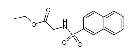 ethyl N-(β-naphthylsulfonyl)-glycinate结构式