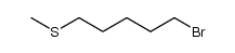 1-bromo-5-methylthiopentane结构式