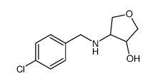 4-(4-CHLOROBENZYLAMINO)TETRAHYDROFURAN-3-OL结构式