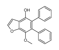 7-methoxy-5,6-diphenyl-1-benzofuran-4-ol Structure