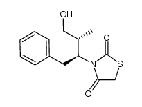 3-[(2S,3R)-4-hydroxy-3-methyl-1-phenylbutan-2-yl]thiazolidine-2,4-dione结构式