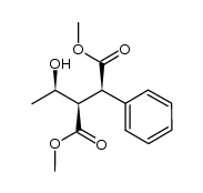 (2R,3R)-dimethyl 2-((R)-1-hydroxyethyl)-3-phenylsuccinate Structure