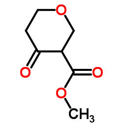 Methyl 4-oxotetrahydro-2H-pyran-3-carboxylate Structure