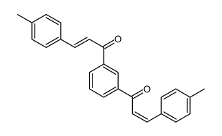 3-(4-methylphenyl)-1-[3-[3-(4-methylphenyl)prop-2-enoyl]phenyl]prop-2-en-1-one结构式