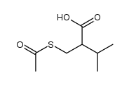 2-[(acetylthio)methyl]-3-methylbutanoic acid结构式